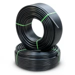 أنابيب HDPE PE 80 ضغط 6 بار قطر خارجي 50 مم سمك 2.3 مم لون أسود