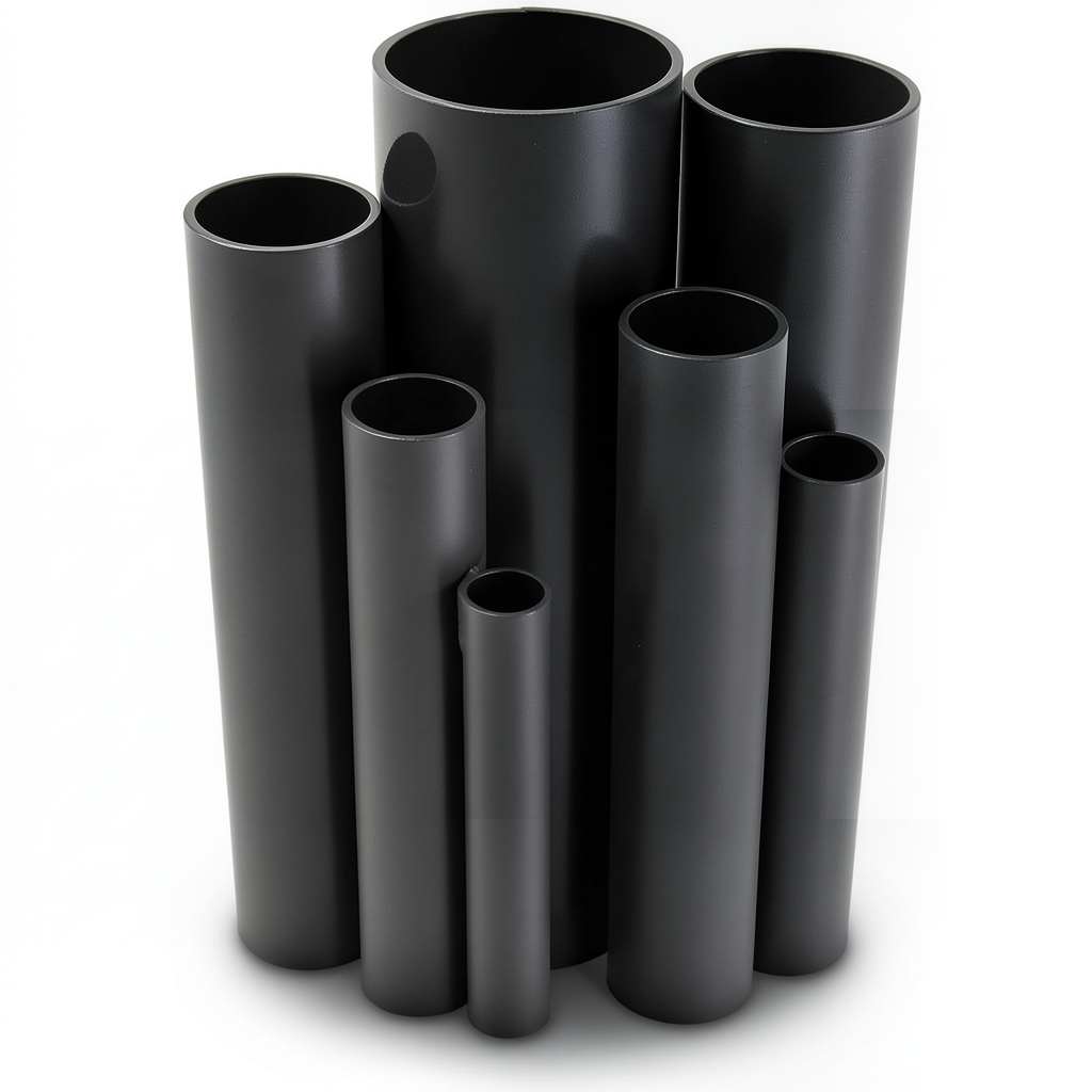 مواسير UPVC ضغط 16 بار قطر خارجي 90 مم سمك 6.7 مم لون اسود