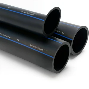 أنابيب HDPE السعودى PE 100 ضغط 16 بار قطر خارجي 32 مم سمك 3 مم لون أسود | مصنع أنظمة الانابيب السعودي (SPS)