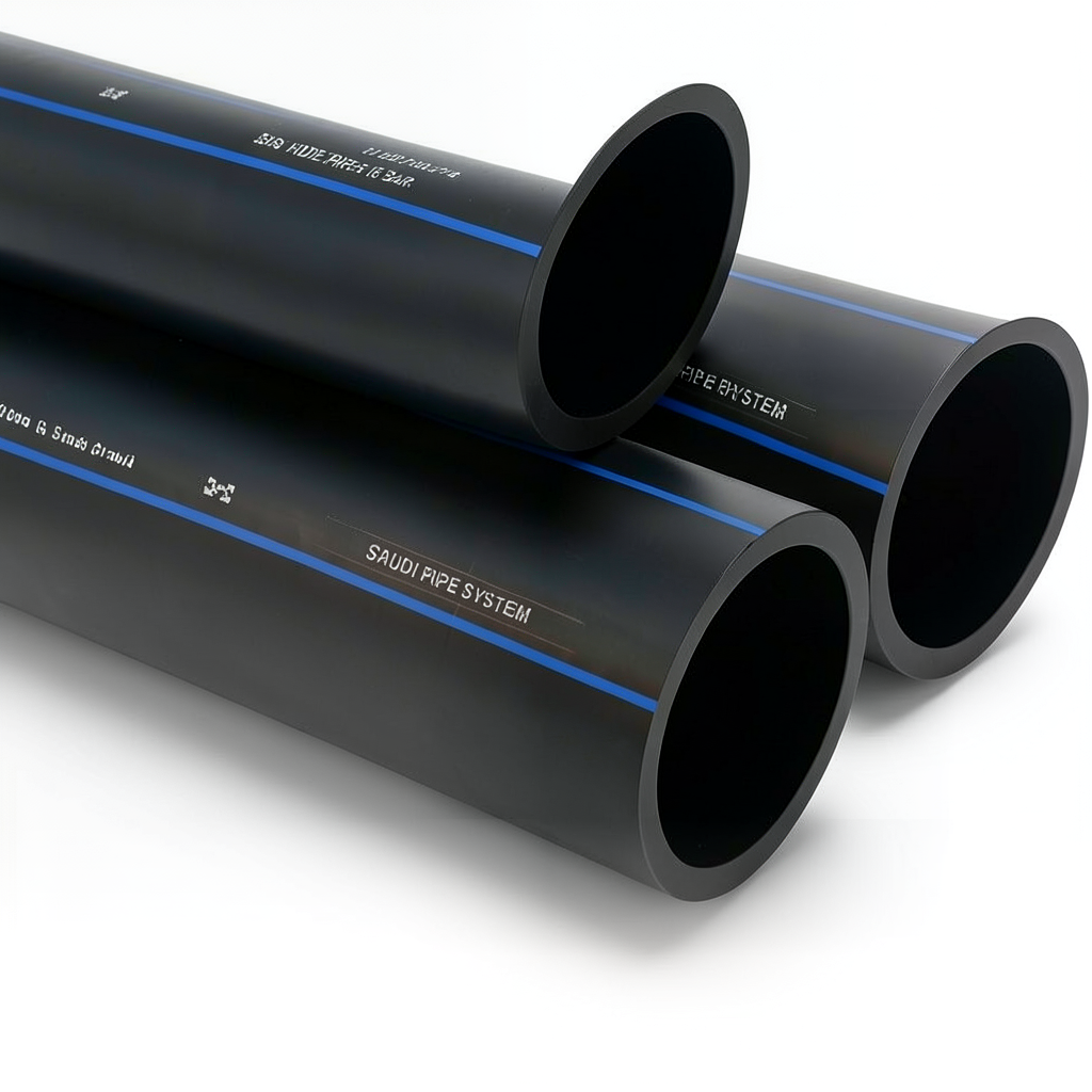 SPS HDPE Pipes PE 100 Pressure 16 Bar Outside Diameter 32 mm Thickness 3 mm Black | Saudi Pipes Systems (SPS)