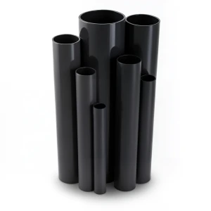 مواسير UPVC ضغط اسمي 2.5 بار قطر خارجي 125 مم سمك 1.8 مم لون اسود