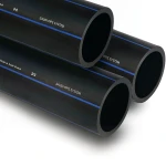 مواسير HDPE PE 100 ضغط 16 بار قطر خارجي 40 مم سمك 3.7 مم لون أسود | مصنع أنظمة الانابيب السعودي (SPS)
