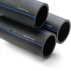 أنابيب HDPE SPS PE 100 ضغط 16 بار قطر خارجي 25 مم سمك 2.3 مم لون أسود | مصنع أنظمة الانابيب السعودي (SPS)