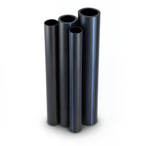 مواسير HDPE PE 80 ضغط 6 بار قطر خارجي 140 مم سمك 6.4 مم لون أسود