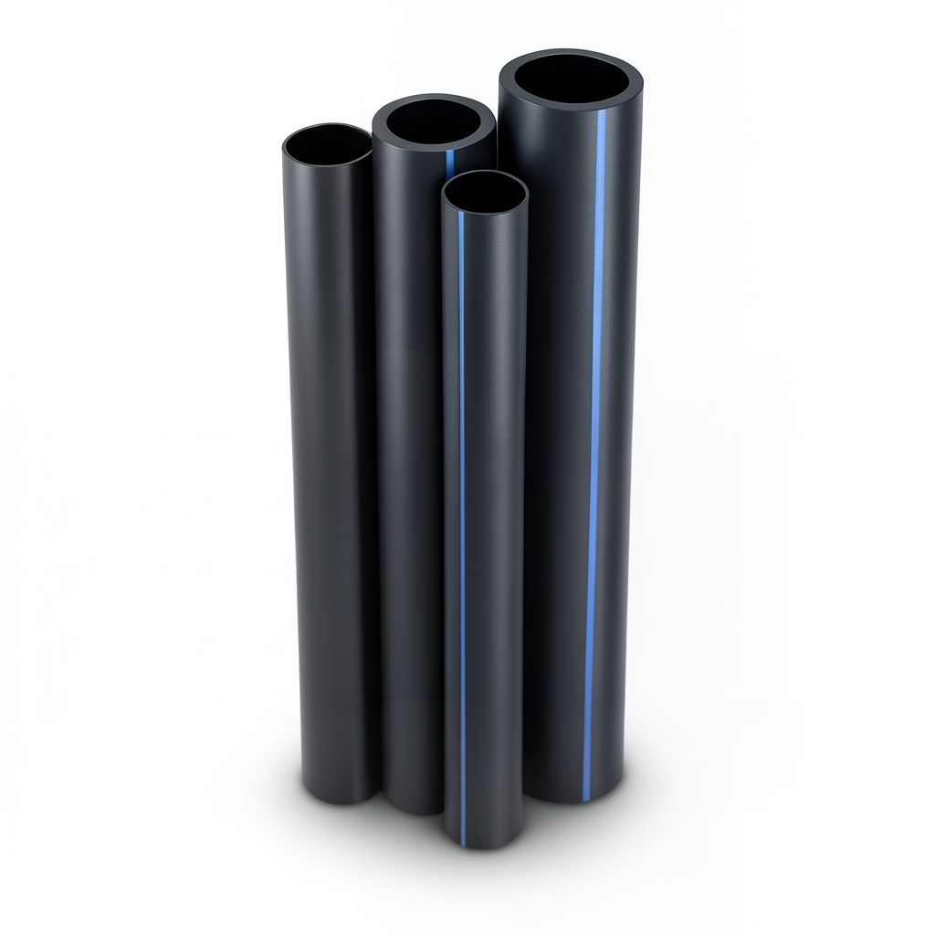 مواسير HDPE PE 80 ضغط 6 بار قطر خارجي 140 مم سمك 6.4 مم لون أسود