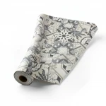 German Wall Decoration, Beige with Gray, Length 10 m, Width 0.53 m, Model 526318