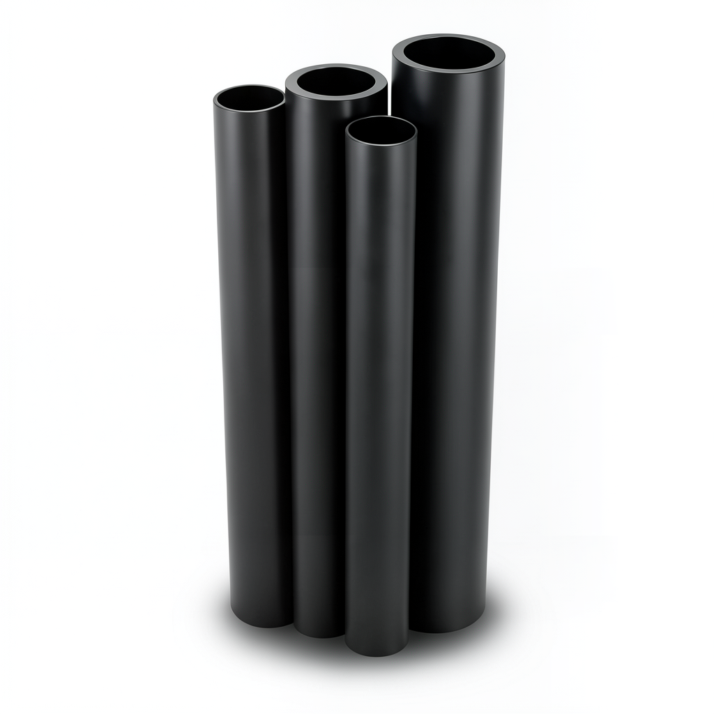 مواسير HDPE PE 80 ضغط 6 بار قطر خارجي 160 مم سمك 7.3 مم لون أسود