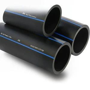 أنابيب HDPE SPS PE 100 ضغط 10 بار قطر خارجي 40 مم سمك 2.4 مم أسود | مصنع أنظمة الانابيب السعودي (SPS)
