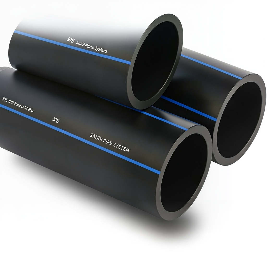 SPS HDPE Pipes PE 100 Pressure 10 Bar OD 40 mm Thickness 2.4 mm Black | Saudi Pipes Systems (SPS)