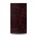 German Wall Covering, Dark Red Color, Length 10 m, Width 0.53 m, Model 525625