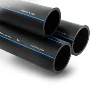 مواسير HDPE PE 100 ضغط 16 بار قطر خارجي 40 مم سمك 3.7 مم لون أسود | مصنع أنظمة الانابيب السعودي (SPS)