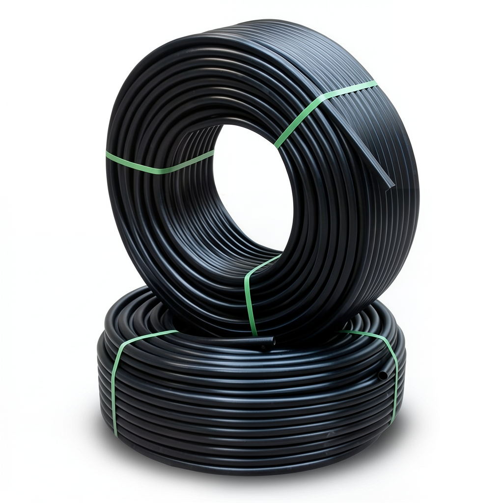 أنابيب HDPE PE 80 ضغط 6 بار قطر خارجي 110 مم سمك 5 مم لون أسود