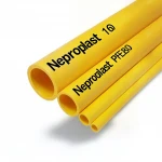 Neproplast HDPE Pipes PE 80  16 Bar Outside Diameter 280 mm Thickness 31.3 mm Color Yellow