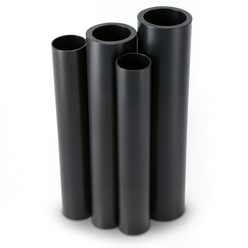 مواسير HDPE PE 80 ضغط 6 بار قطر خارجي 160 مم سمك 7.3 مم لون أسود