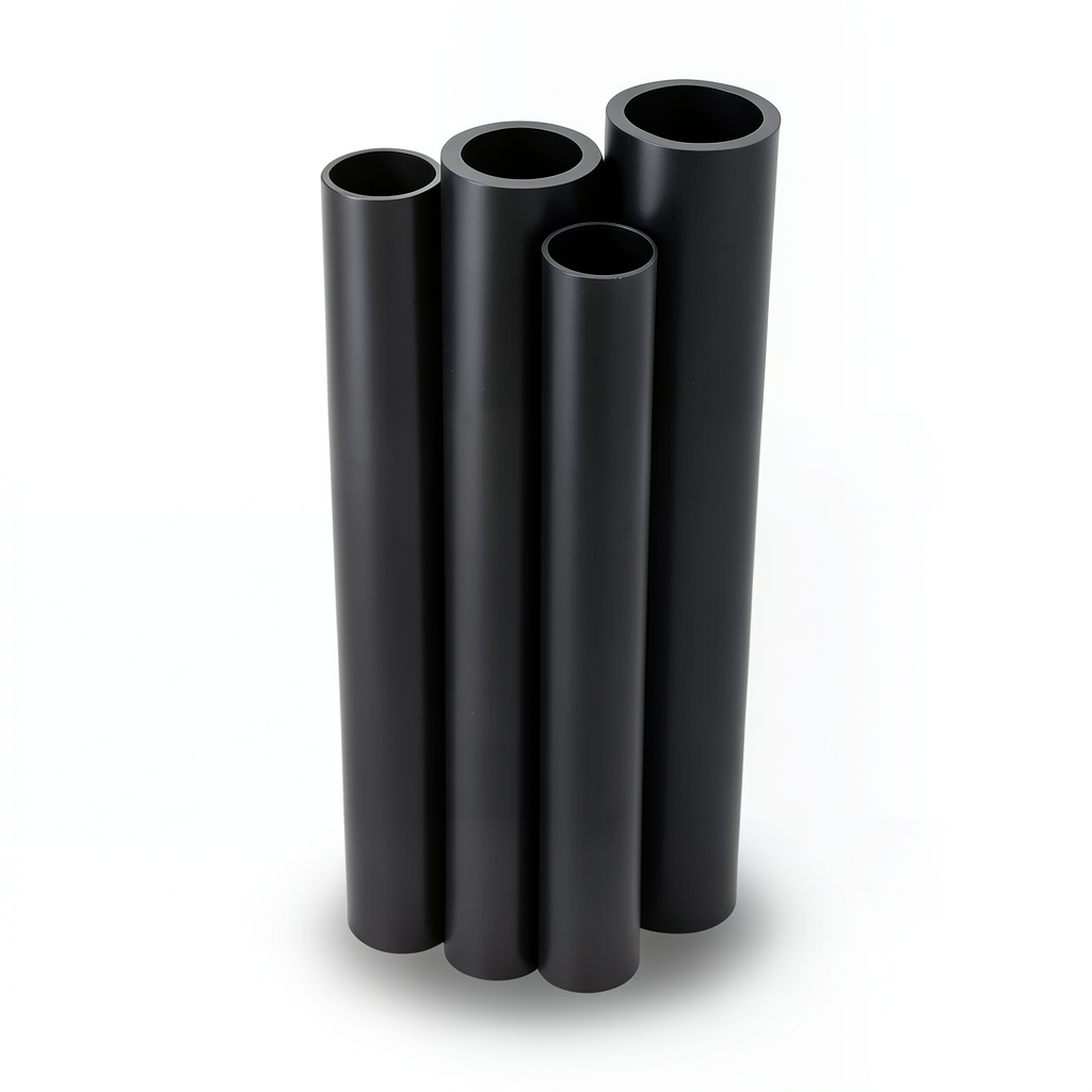 مواسير HDPE الراجحي PE 80 ضغط 6 بار قطر خارجي 180 مم سمك 8.2 مم لون أسود