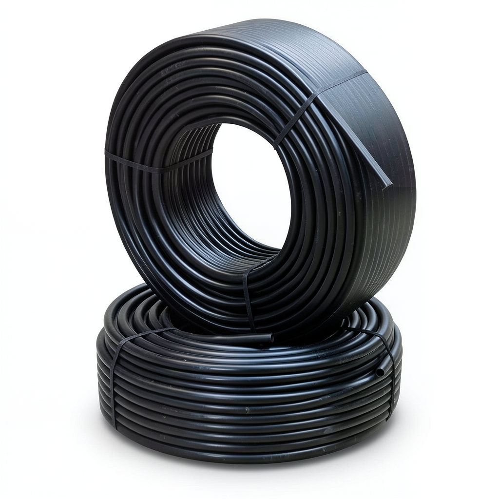 أنابيب HDPE PE 80 ضغط اسمي 6 بار قطر 90 مم سمك 4.1 مم لون أسود