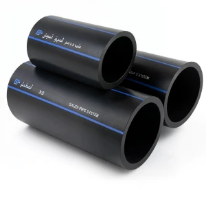 أنابيب HDPE PE 100 ضغط 16 بار قطر خارجي 50 مم سمك 4.6 مم لون أسود | مصنع أنظمة الانابيب السعودي (SPS)
