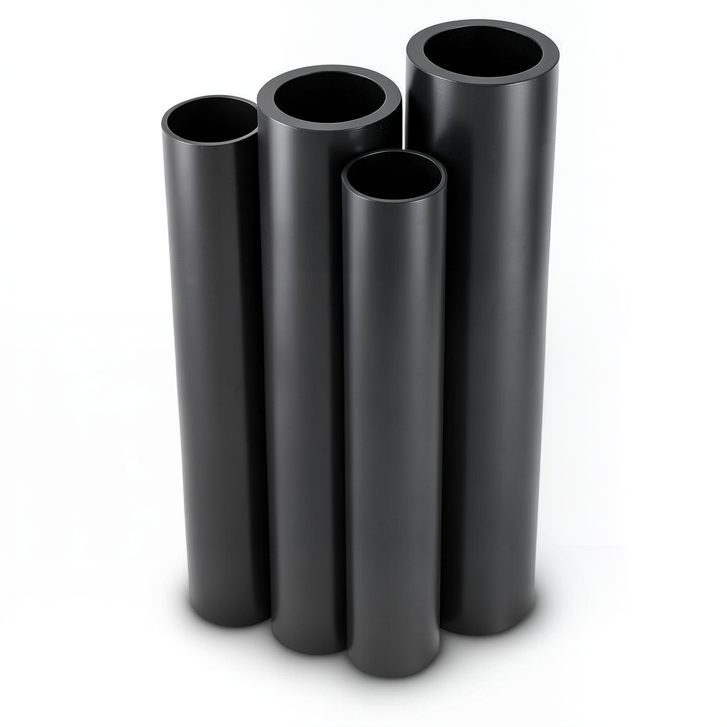 مواسير HDPE PE 80 ضغط 6 بار قطر خارجي 160 مم سمك 7.3 مم لون أسود