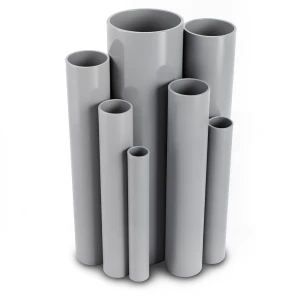 مواسير UPVC ضغط 2.5 بار قطر خارجي 110 مم سمك 1.8 مم لون رمادي