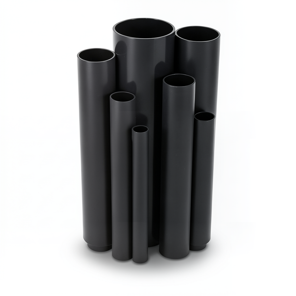 UPVC Pipes 2.5 Bar Pressure 110 mm OD 1.8 mm Thickness Black