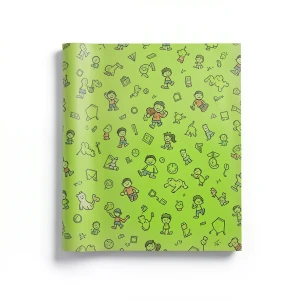 German Youth and Children Wallpaper 10m x 0.53m Green, Model 469035