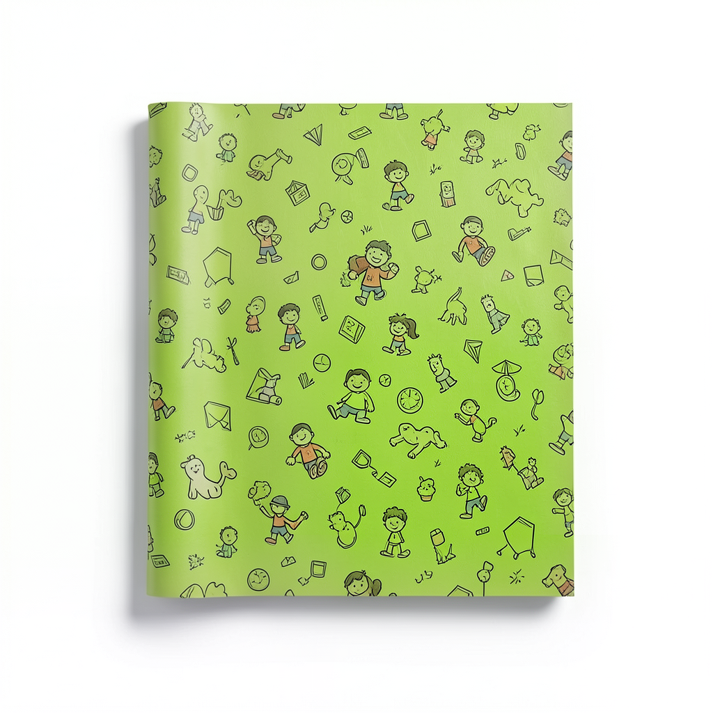 German Youth and Children Wallpaper 10m x 0.53m Green, Model 469035