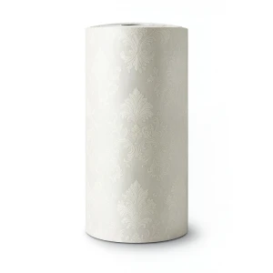 Italian Wall Covering 10m x 1.06m Pale Beige, Patterned Wallpaper