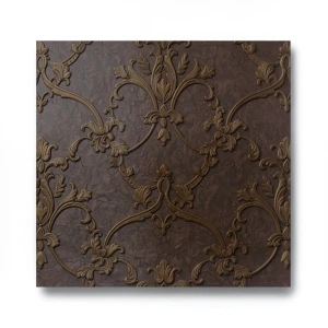 Classic Wall Decoration 10m×1.06m Dark Brown, Model Z46038