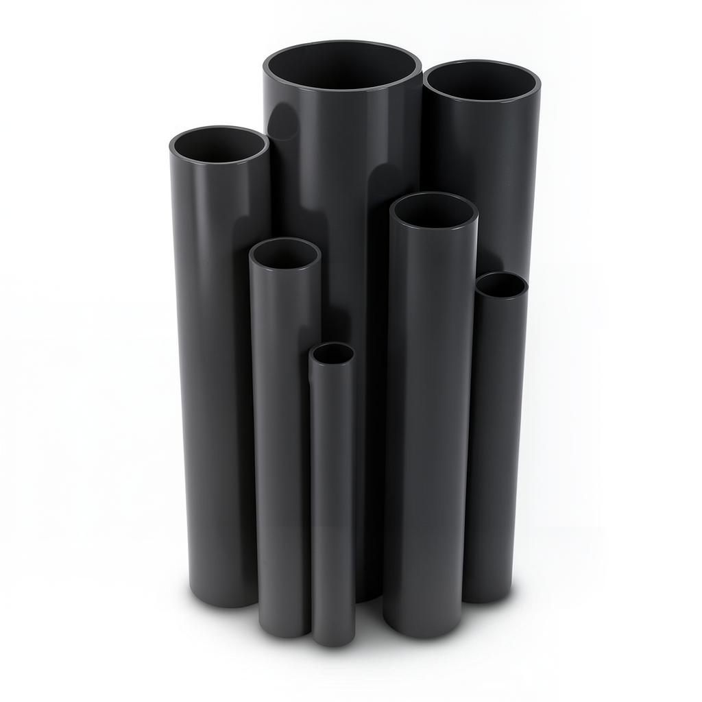 UPVC Pipes 2.5 Bar Pressure 110 mm OD 1.8 mm Thickness Black