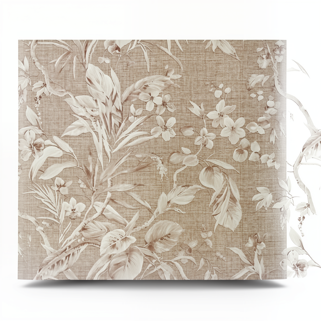 Italian Wooded Wall Decoration 10m×1.06m Light Brown