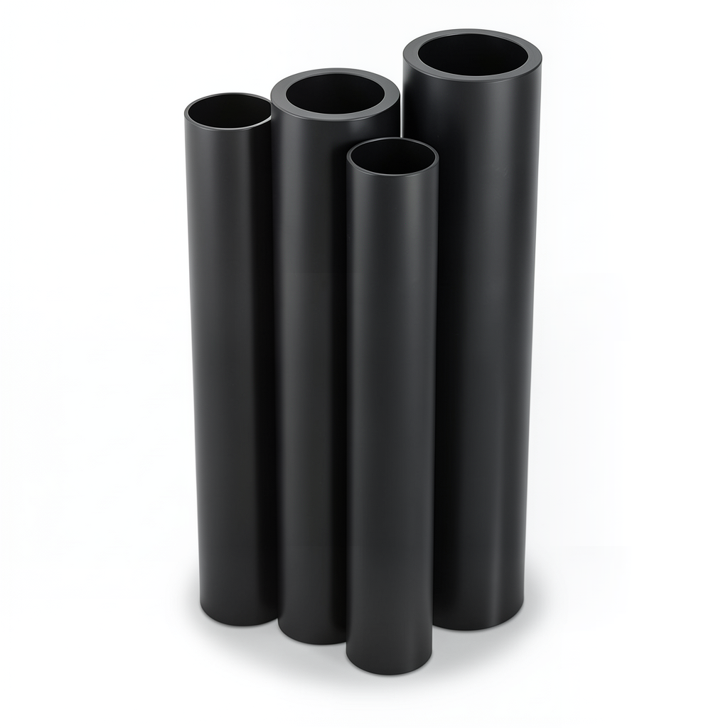 Al-Rajhi HDPE Pipes PE 80 Pressure 6 Bar Outside Diameter 200 mm Thickness 9.1 mm Black