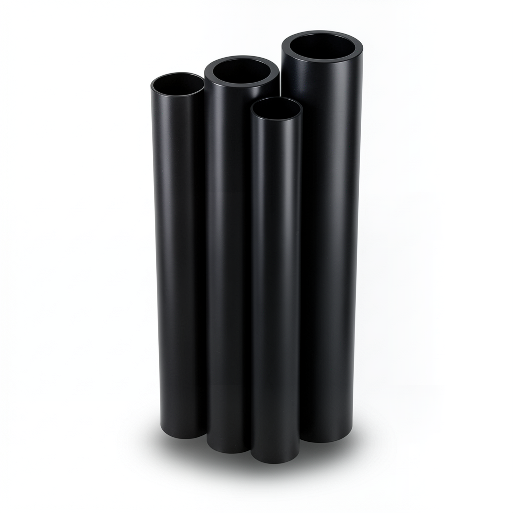 HDPE Pipes PE 80 Pressure 6 Bar Outside Diameter 225 mm Thickness 10.3 mm Black