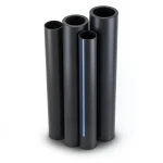 HDPE Pipes PE 80 Pressure 6 Bar Outside Diameter 250 mm Thickness 11.4 mm Black