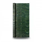 Patterned wallpaper, length 10 m, width 0.70 m, dark green color, model 13073