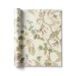 Wooded Wallpaper Beige Color Length 10m Width 1.06m Model Z21837