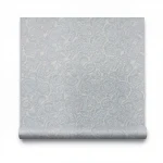 Patterned wall paper, length 10 m, width 0.70 m, gray color, model 14035