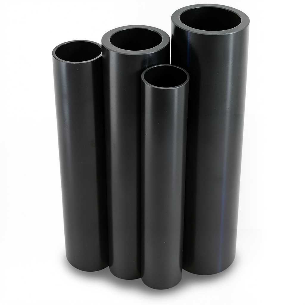 HDPE Pipes PE 80 Pressure 6 Bar Outside Diameter 315 mm Thickness 14.4 mm Black
