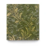 Italian Wall Covering Olive Green 10m x 0.73m, Model 24011