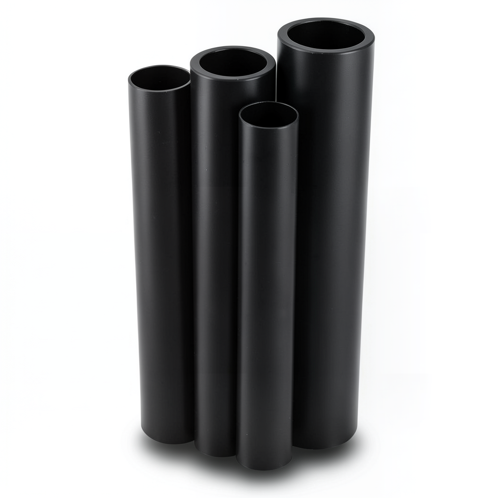 مواسير HDPE PE 80 ضغط 6 بار قطر خارجي 355 مم سمك 16.2 مم لون أسود