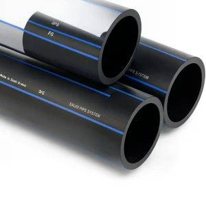أنابيب HDPE SPS PE 100 ضغط 16 بار قطر خارجي 63 مم سمك 5.8 مم لون أسود | مصنع أنظمة الانابيب السعودي (SPS)