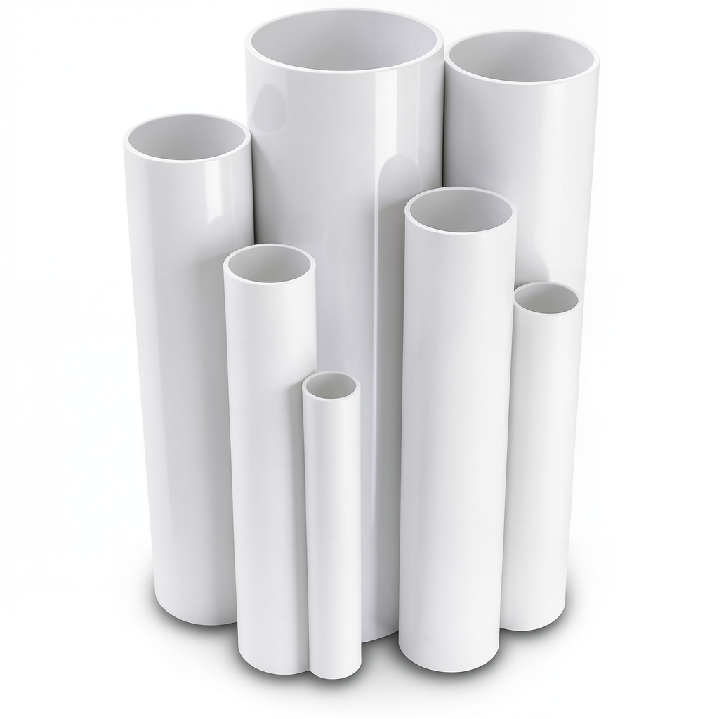 UPVC Pipes Nominal Pressure 2.5 Bar Outside Diameter 110 mm Thickness 1.8 mm White