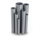 مواسير UPVC ضغط 2.5 بار قطر خارجي 110 مم سمك 1.8 مم لون رمادي