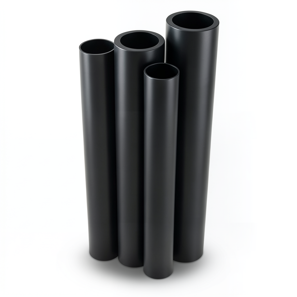 مواسير HDPE PE 80 ضغط 6 بار قطر خارجي 450 مم سمك 20.5 مم لون أسود