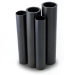 مواسير HDPE PE 80 ضغط 6 بار قطر 500 مم سمك 22.8 مم أسود