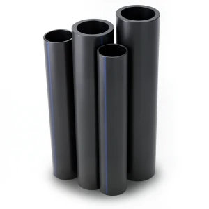 مواسير HDPE PE 80 ضغط 6 بار قطر 500 مم سمك 22.8 مم أسود