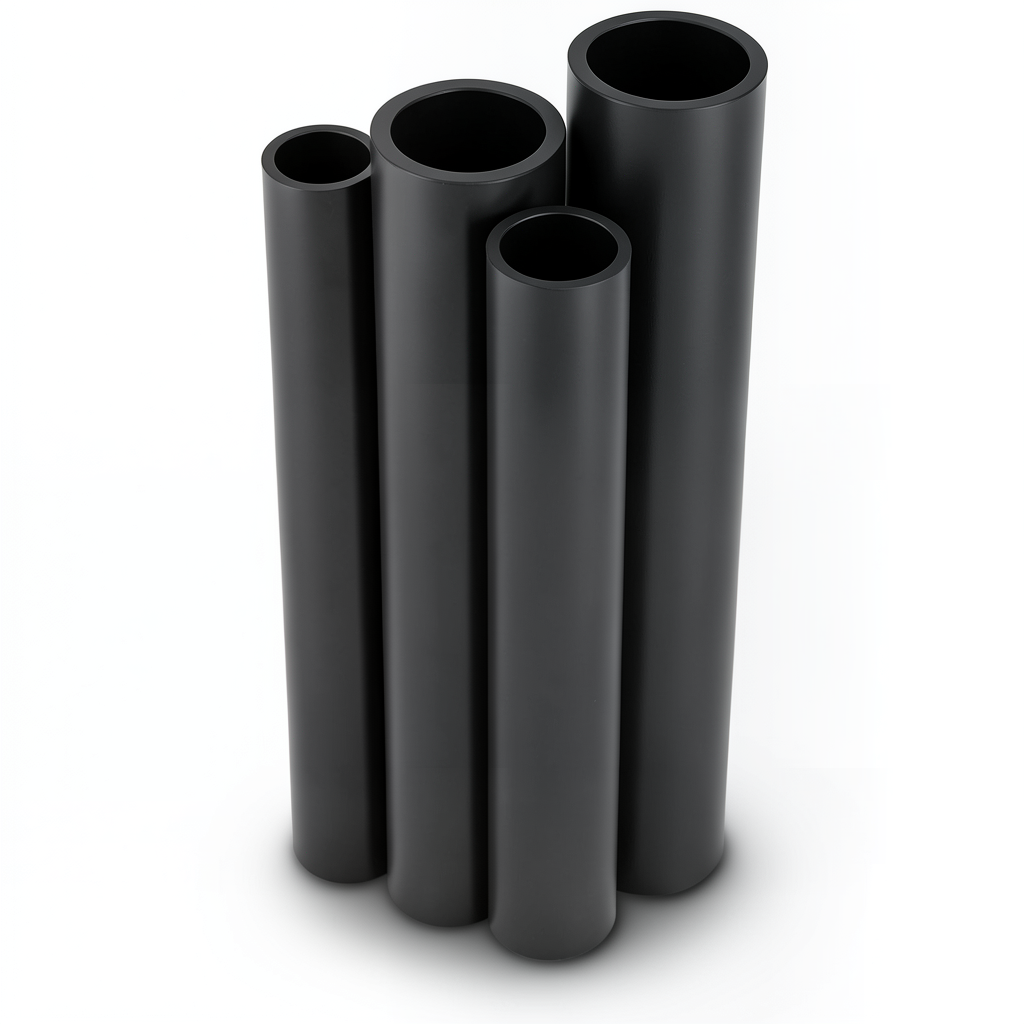 مواسير HDPE PE 80 ضغط 6 بار قطر خارجي 560 مم سمك 25.5 مم لون أسود