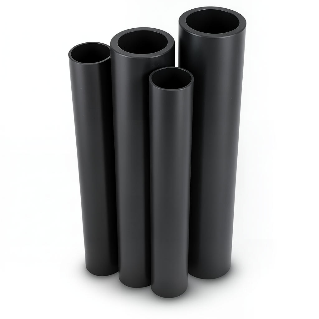 Al-Rajhi HDPE Pipes PE 80 Pressure 6 Bar Outside Diameter 200 mm Thickness 9.1 mm Black