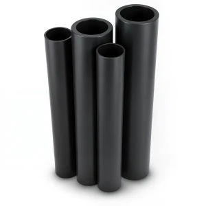 مواسير HDPE الراجحي PE 80 ضغط 6 بار قطر خارجي 200 مم سمك 9.1 مم لون أسود