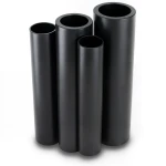 مواسير HDPE PE 80 ضغط 6 بار قطر خارجي 630 مم سمك 28.7 مم لون أسود