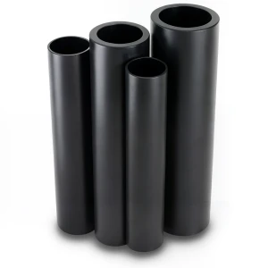 مواسير HDPE PE 80 ضغط 6 بار قطر خارجي 630 مم سمك 28.7 مم لون أسود